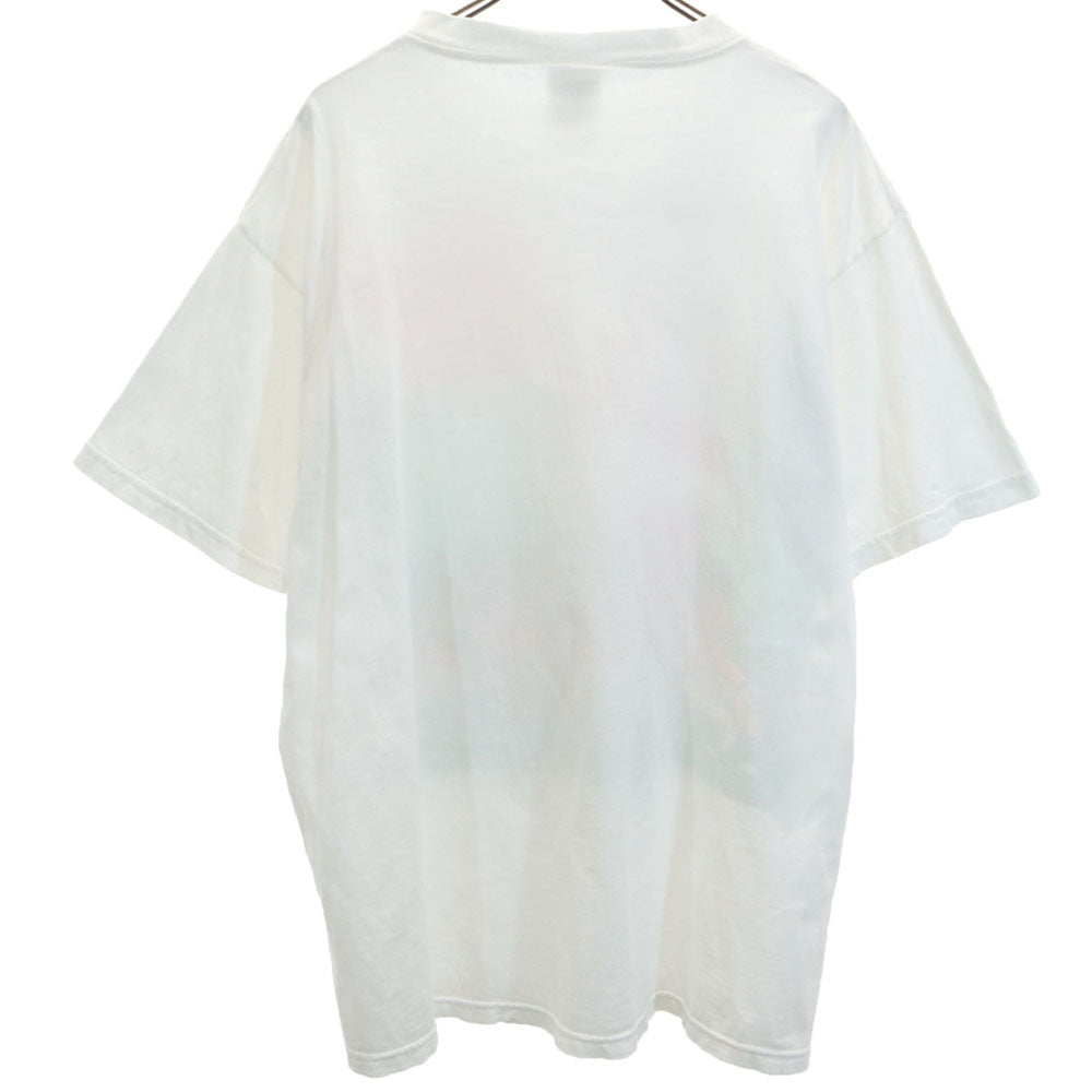 TULTEX タルテックス 90s メッセージプリント 半袖 Tシャツ XL ホワイト系 オールド ヴィンテージ メンズ