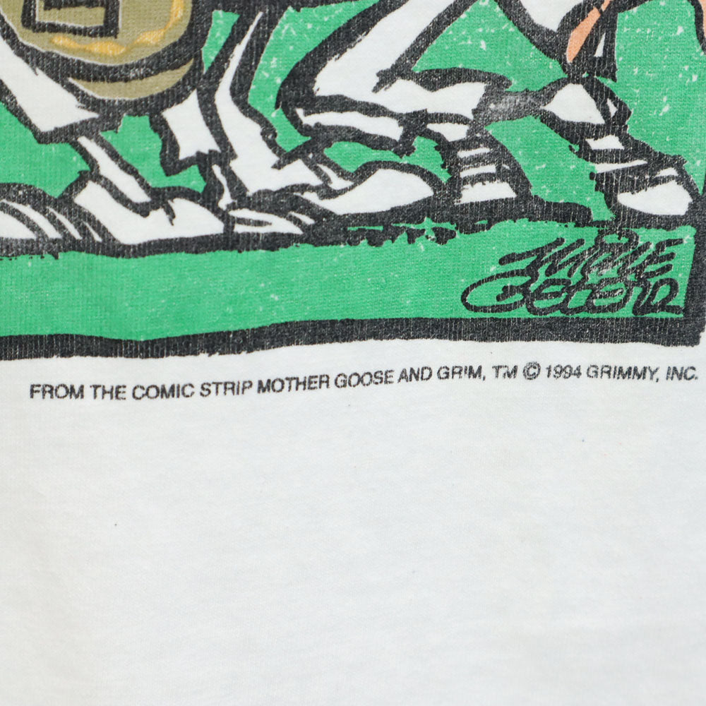 TULTEX タルテックス 90s メッセージプリント 半袖 Tシャツ XL ホワイト系 オールド ヴィンテージ メンズ