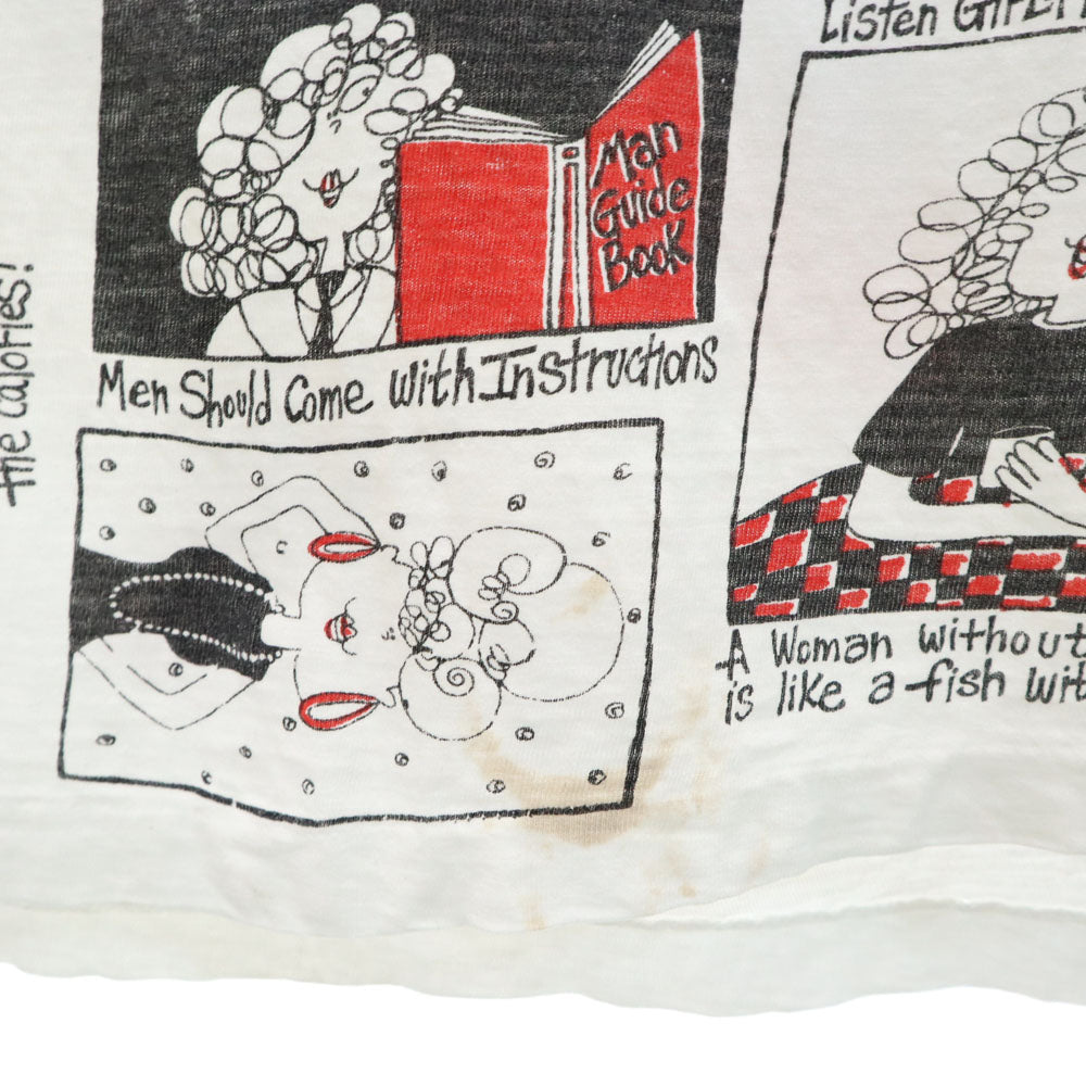 90s 総柄 半袖 Tシャツ XXXXL ホワイト系 ビッグサイズ オールド ヴィンテージ メンズ