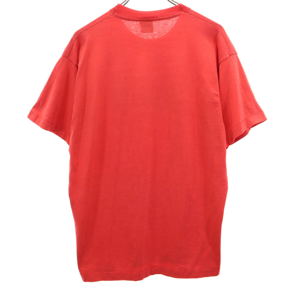 SCREEN STARS スクリーンスターズ 90s USA製 プリント 半袖 シングルステッチ Tシャツ XL レッド系 オールド ヴィンテージ メンズ