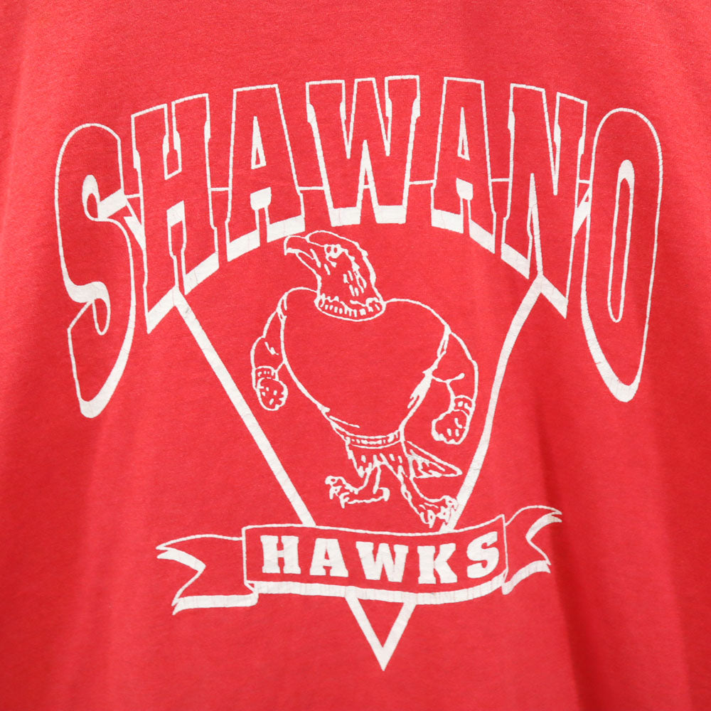 SCREEN STARS スクリーンスターズ 90s USA製 プリント 半袖 シングルステッチ Tシャツ XL レッド系 オールド ヴィンテージ メンズ