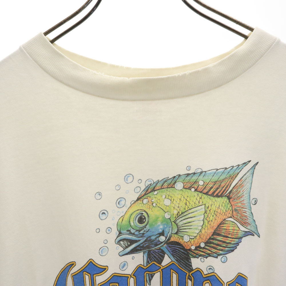 オールアメリカンウェア 90s USA製 コロナ エキストラ 半袖 Tシャツ 2XL ホワイト ALL AMERICAN WEAR ビッグサイズ Corona Extra フィッシュ オールド ヴィンテージ メンズ