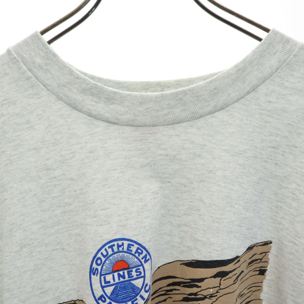 FRUIT OF THE LOOM フルーツオブザルーム 90s 00s サザン・パシフィック鉄道 半袖 Tシャツ XXL グレー BEST トレイン SOUTHERN PACIFIC ビッグサイズ オールド ヴィンテージ メンズ
