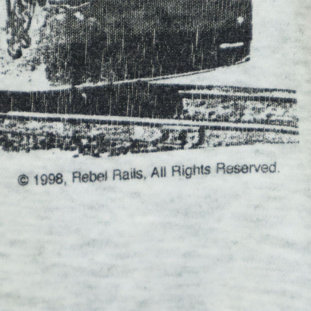 FRUIT OF THE LOOM フルーツオブザルーム 90s 00s サザン・パシフィック鉄道 半袖 Tシャツ XXL グレー BEST トレイン SOUTHERN PACIFIC ビッグサイズ オールド ヴィンテージ メンズ