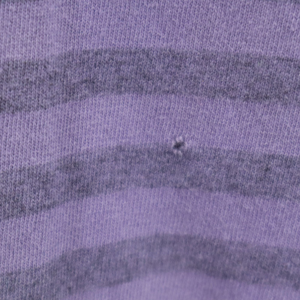 TSi 90s USA製 ボーダー柄 半袖 シングルステッチ Tシャツ M パープル オールド ヴィンテージ メンズ