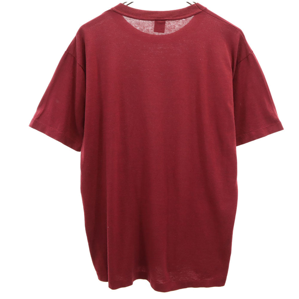 JERZEES ジャージーズ 80s USA製 半袖 シングルステッチ Tシャツ L ボルドー BY RUSSELL オールド ヴィンテージ メンズ