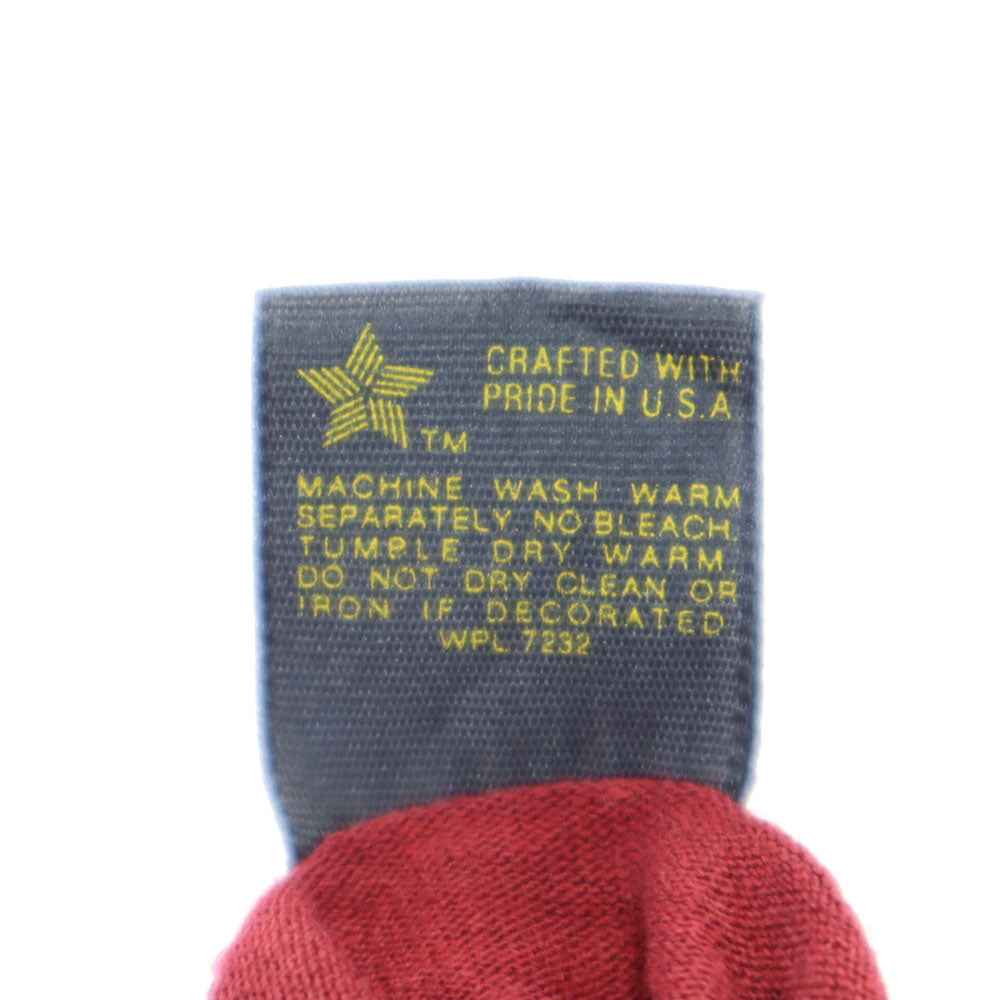 JERZEES ジャージーズ 80s USA製 半袖 シングルステッチ Tシャツ L ボルドー BY RUSSELL オールド ヴィンテージ メンズ