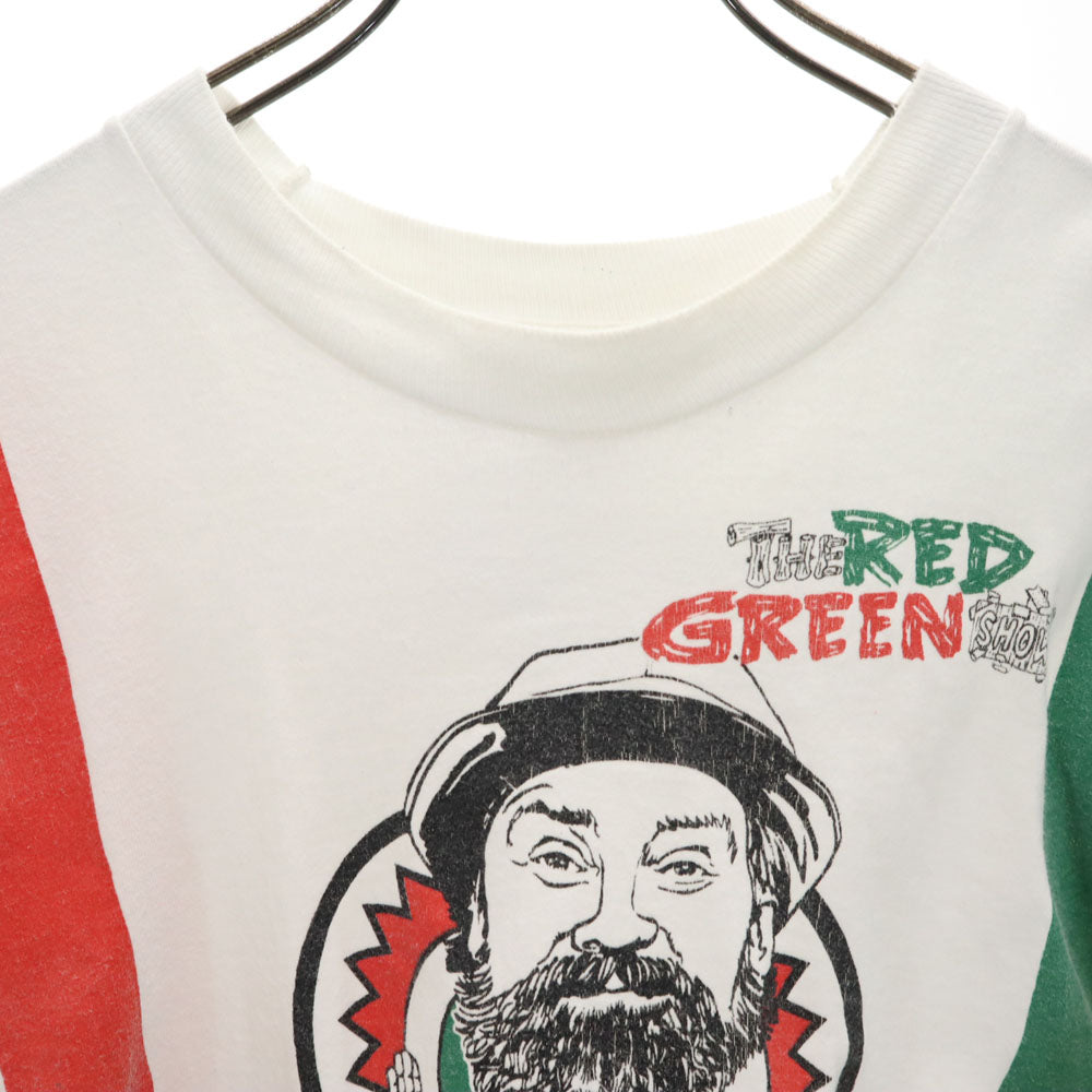 フルーツオブザルーム 90s カナダ製 レッド・グリーン・ショー 半袖 Tシャツ XL ホワイト FRUIT OF THE LOOM シングルステッチ THE RED GREEN SHOW コメディ オールド ヴィンテージ メンズ