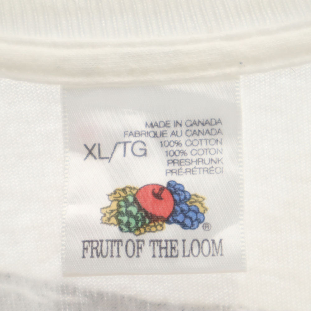 フルーツオブザルーム 90s カナダ製 レッド・グリーン・ショー 半袖 Tシャツ XL ホワイト FRUIT OF THE LOOM シングルステッチ THE RED GREEN SHOW コメディ オールド ヴィンテージ メンズ