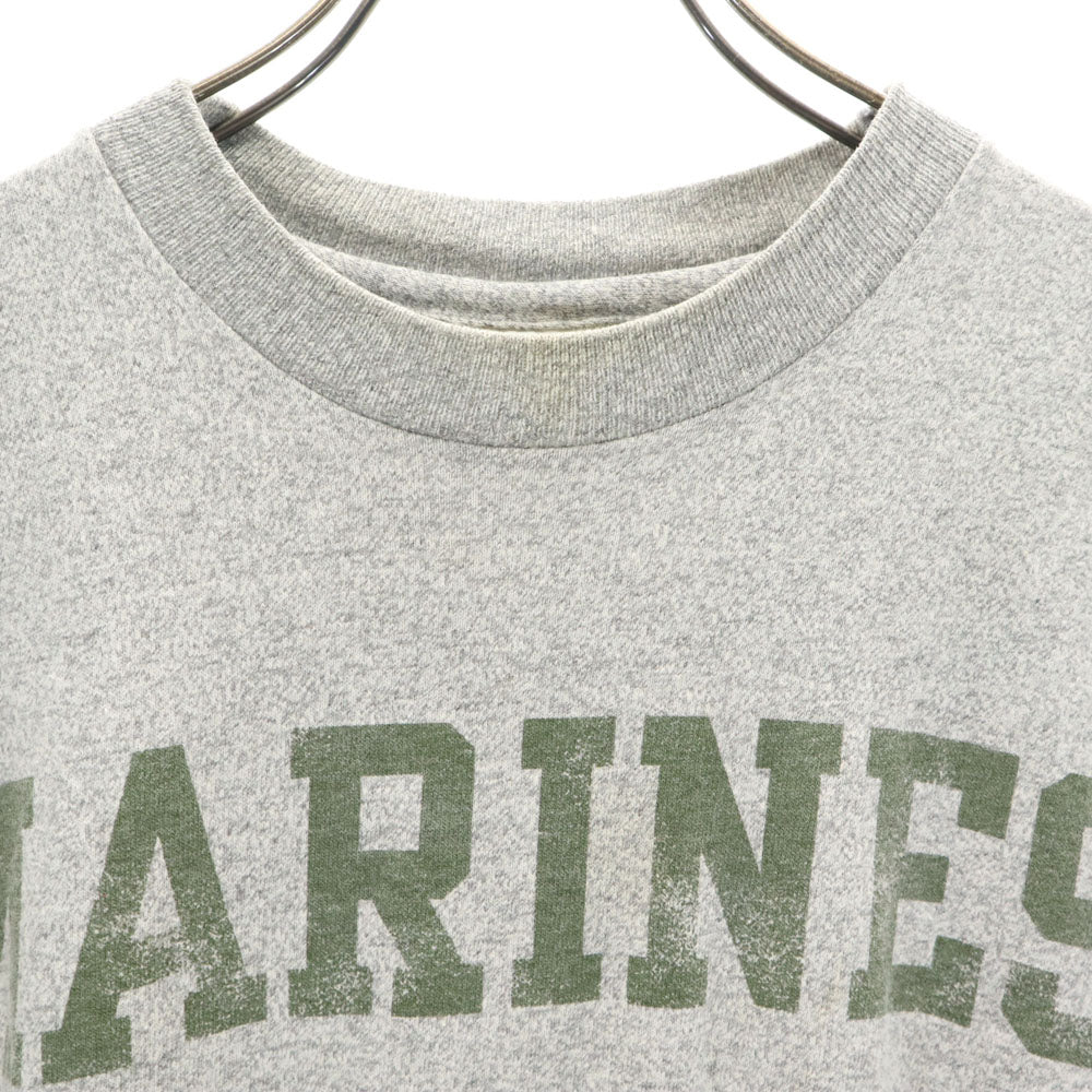 コットンエクスチェンジ 90s USA製 MARINES 半袖 Tシャツ S グレー シングルステッチ オールド ヴィンテージ メンズ