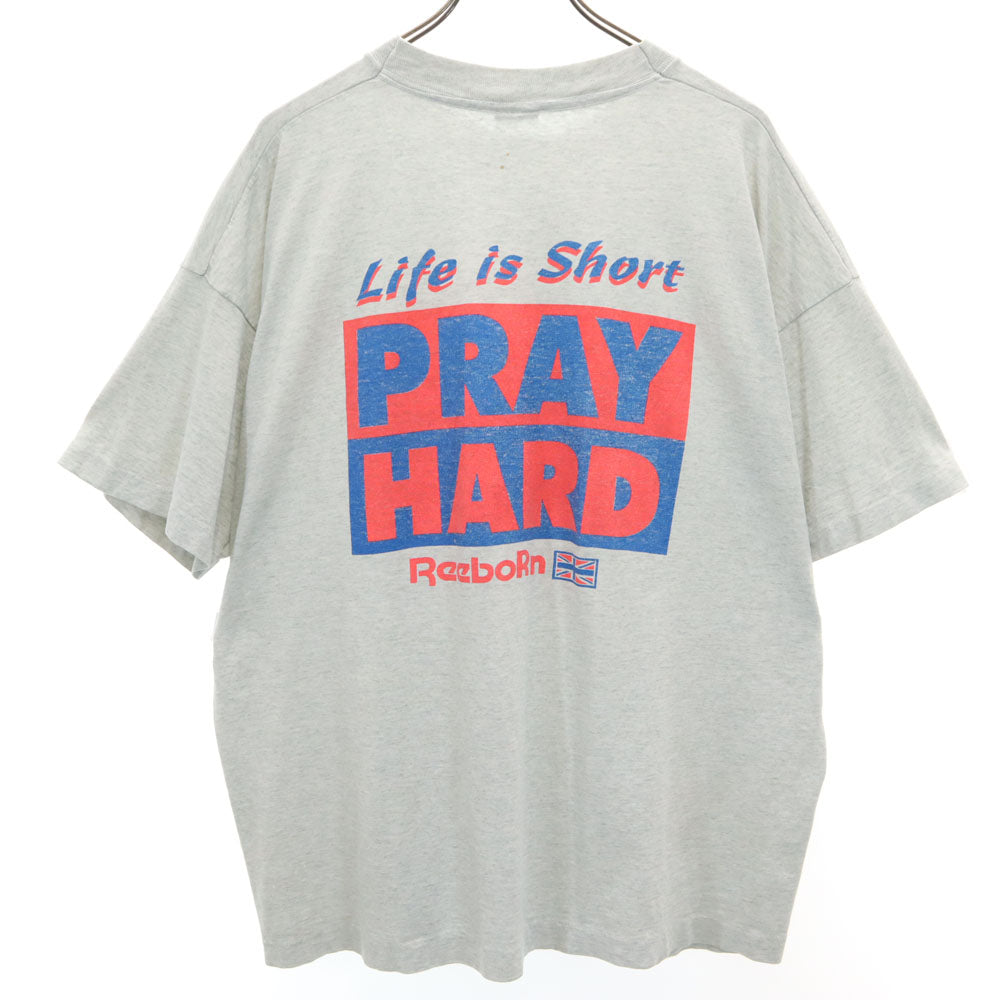 FRUIT OF THE LOOM フルーツオブザルーム 90s USA製 半袖 シングルステッチ Tシャツ XXL グレー BEST ビッグサイズ オールド ヴィンテージ メンズ