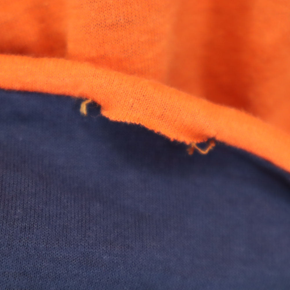 OLD オールド 80s カレッジプリント 半袖 リバーシブル Tシャツ オレンジ オールド ヴィンテージ メンズ