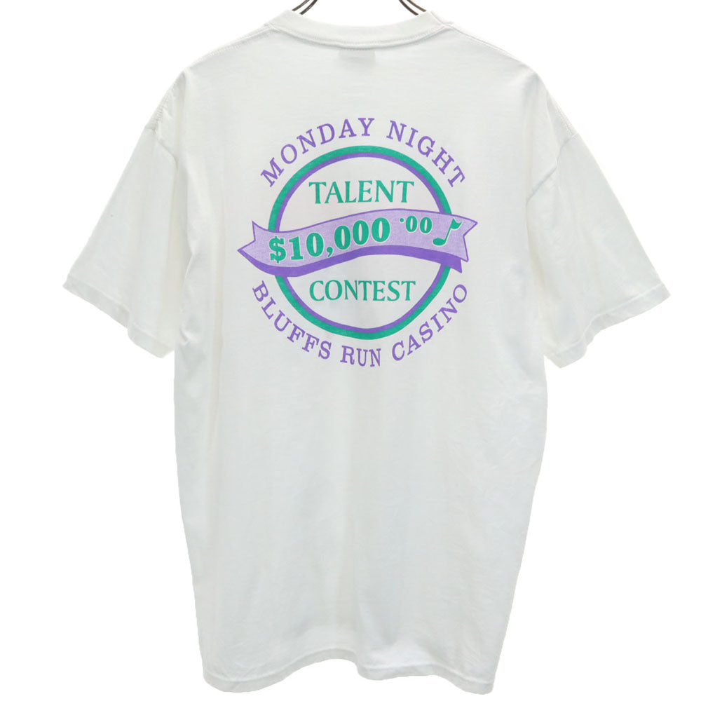 JERZEES ジャージーズ 90s USA製 半袖 シングルステッチ Tシャツ L ホワイト オールド ヴィンテージ メンズ