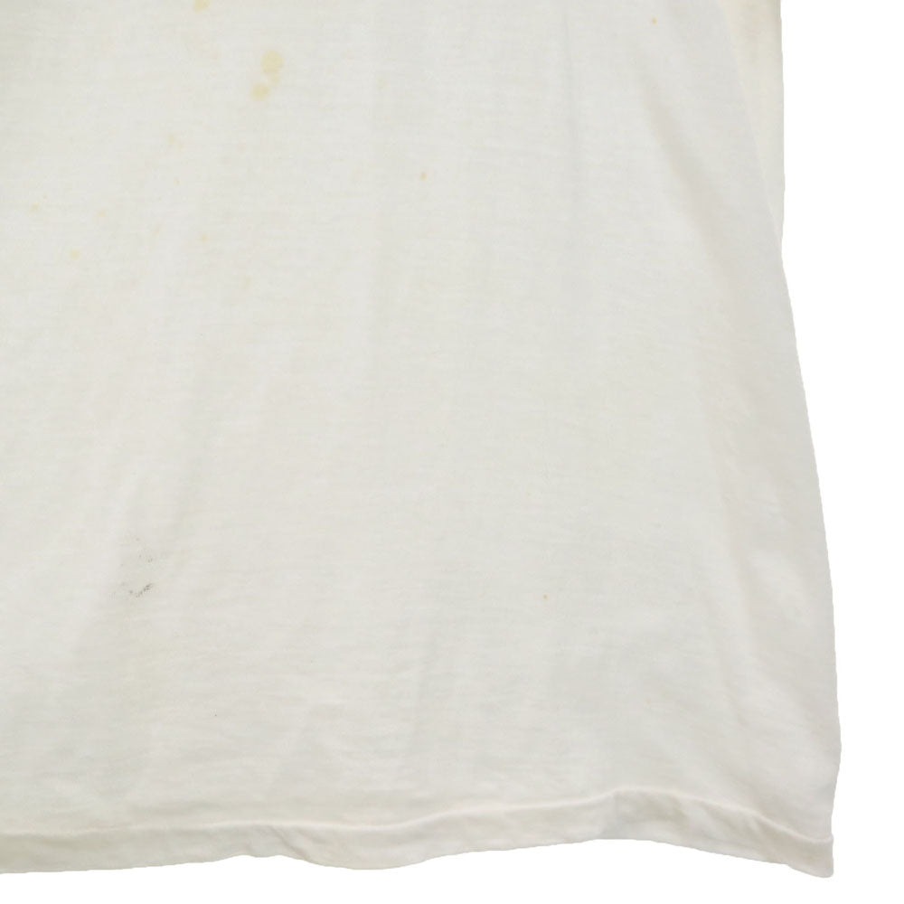 OLD オールド 90s プリント 半袖 シングルステッチ Tシャツ XXL ホワイト ビッグサイズ ヴィンテージ メンズ