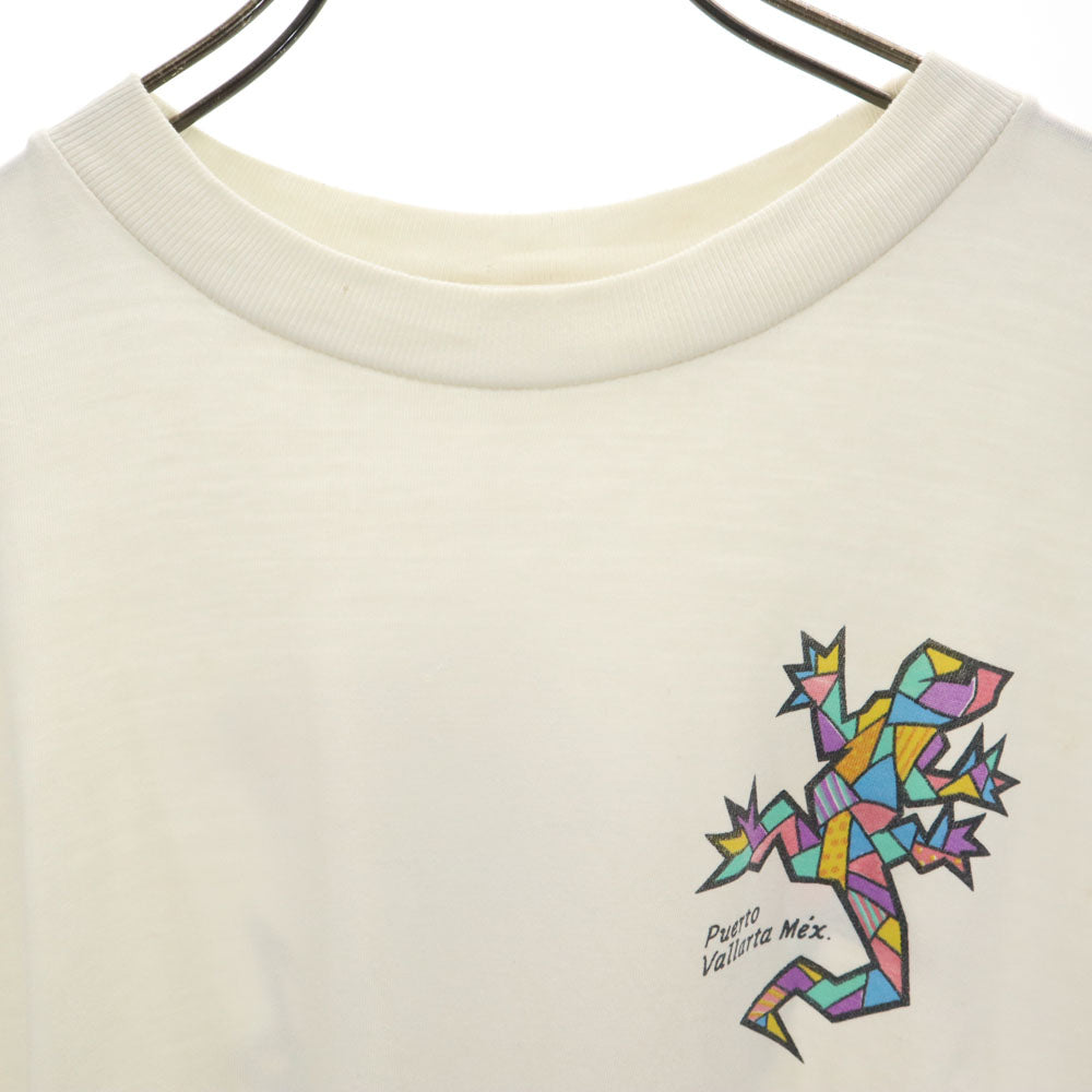 OLD オールド 90s バックプリント 半袖 シングルステッチ Tシャツ ホワイト ヴィンテージ メンズ