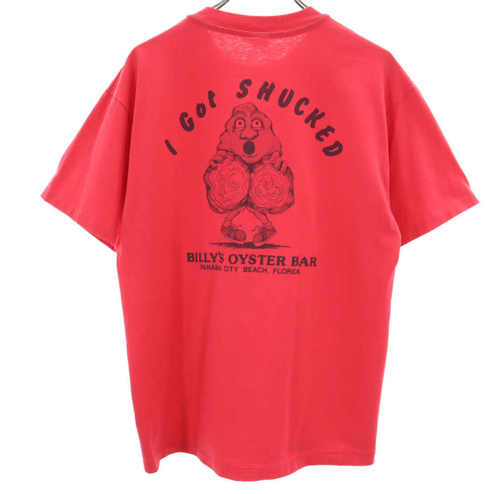 Hanes ヘインズ 90s 半袖 シングルステッチ Tシャツ L レッド オールド ヴィンテージ メンズ
