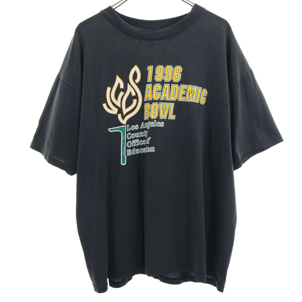 Hanes ヘインズ 90s USA製 半袖 シングルステッチ Tシャツ XL 黒 オールド ヴィンテージ メンズ