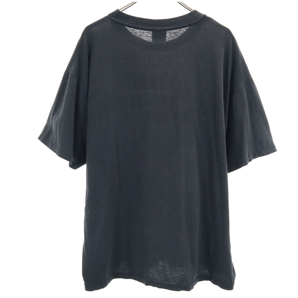 Hanes ヘインズ 90s USA製 半袖 シングルステッチ Tシャツ XL 黒 オールド ヴィンテージ メンズ