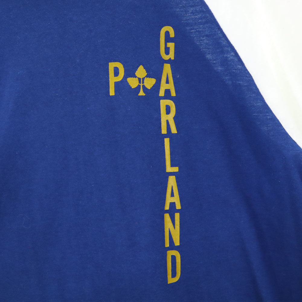 GULF COAST SPORTSWEAR ガルフコーストスポーツウェア 70s 80s USA製 半袖 ラグラン トリム Tシャツ L 青紺 オールド ヴィンテージ メンズ