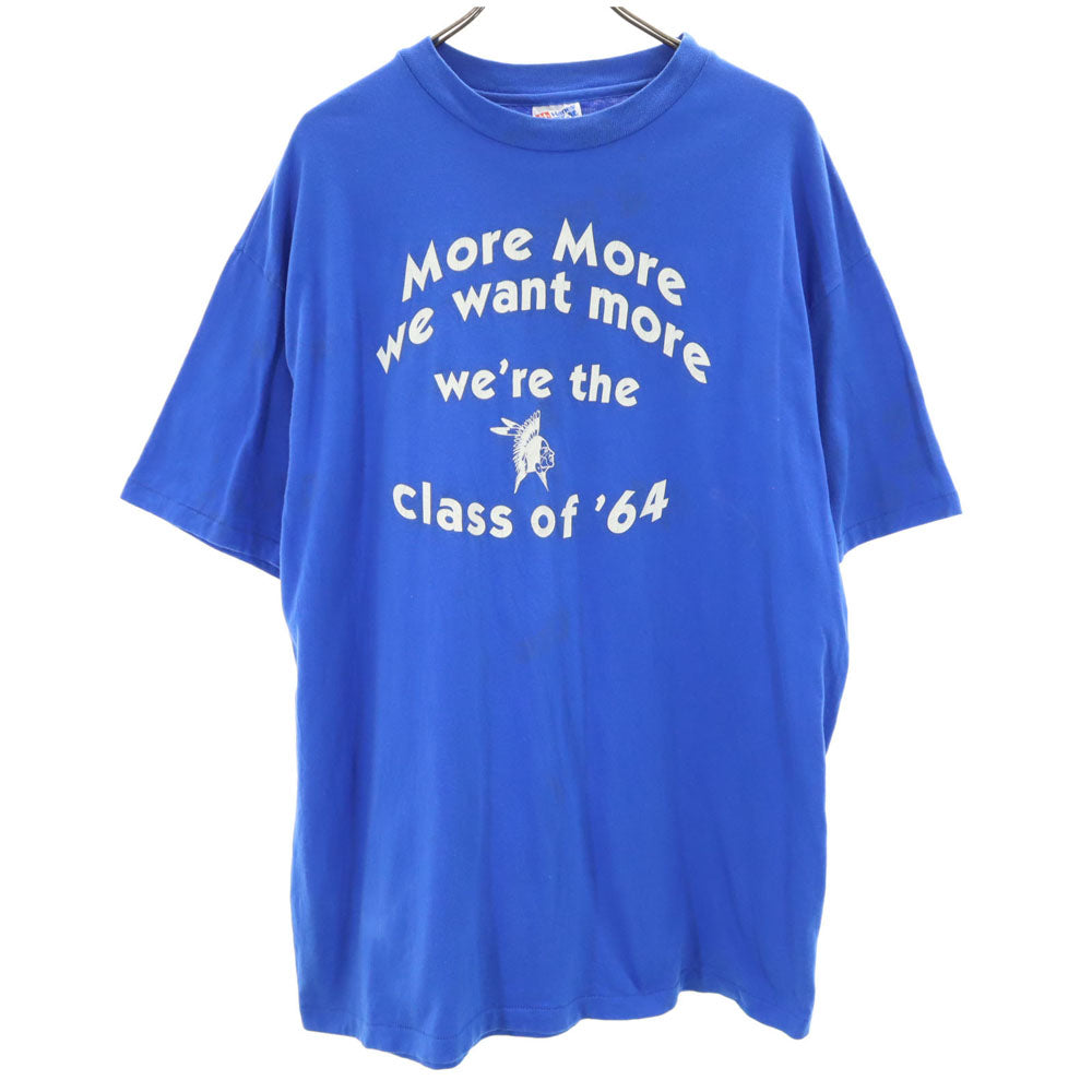 Hanes ヘインズ 90s USA製 半袖 シングルステッチ Tシャツ XL ブルー BEEFY-T オールド ヴィンテージ メンズ