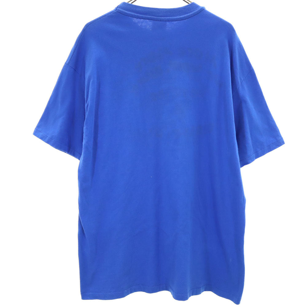 Hanes ヘインズ 90s USA製 半袖 シングルステッチ Tシャツ XL ブルー BEEFY-T オールド ヴィンテージ メンズ