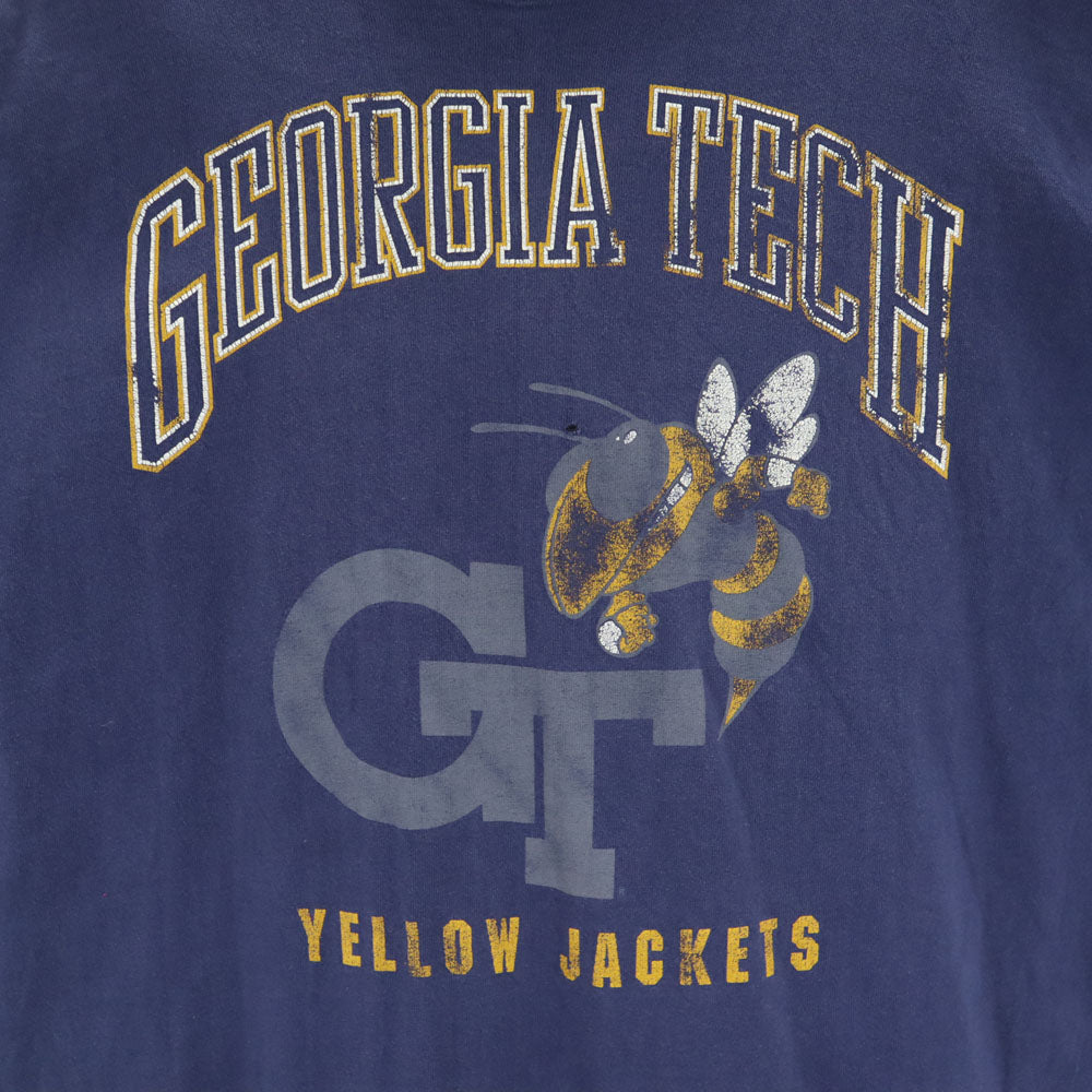 ガーメントグラフィック 90s USA製 半袖 シングルステッチ Tシャツ XL ネイビー オールド ヴィンテージ メンズ