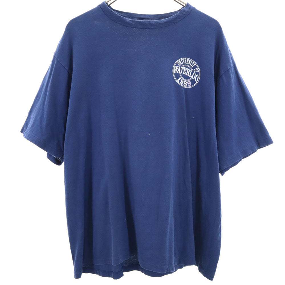 OLD オールド 90s 半袖 Tシャツ ネイビー シングルステッチ ヴィンテージ メンズ