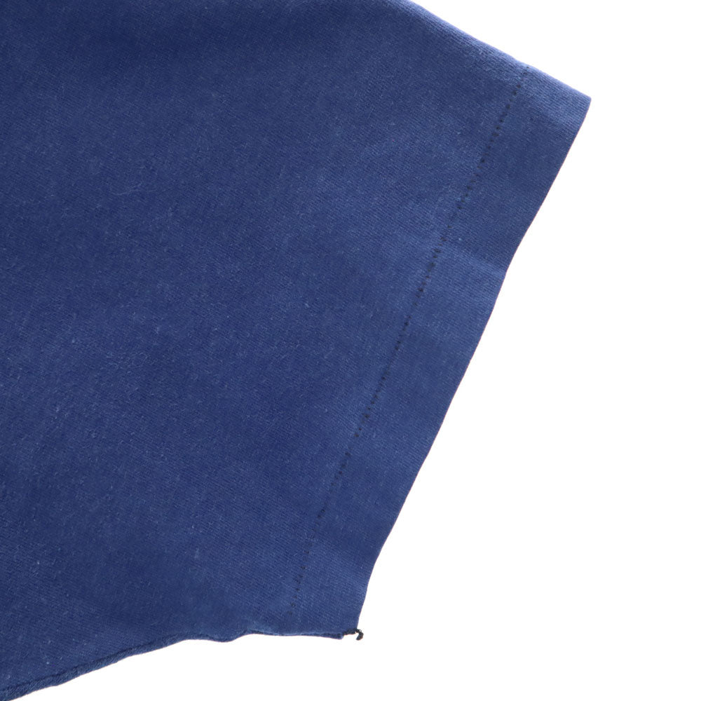 Hanes ヘインズ 80s 90s USA製 バックプリント 半袖 Tシャツ XL ネイビー シングルステッチ オールド ヴィンテージ メンズ