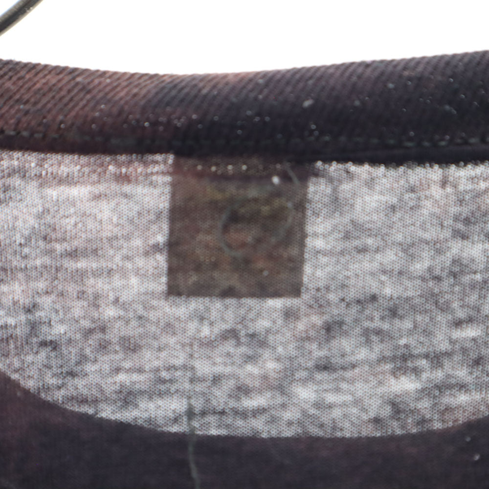 sportswear スポーツウェア 70s 80s USA製 半袖 ブリーチ加工 Tシャツ XL ブラック系 シングルステッチ ヴィンテージ メンズ