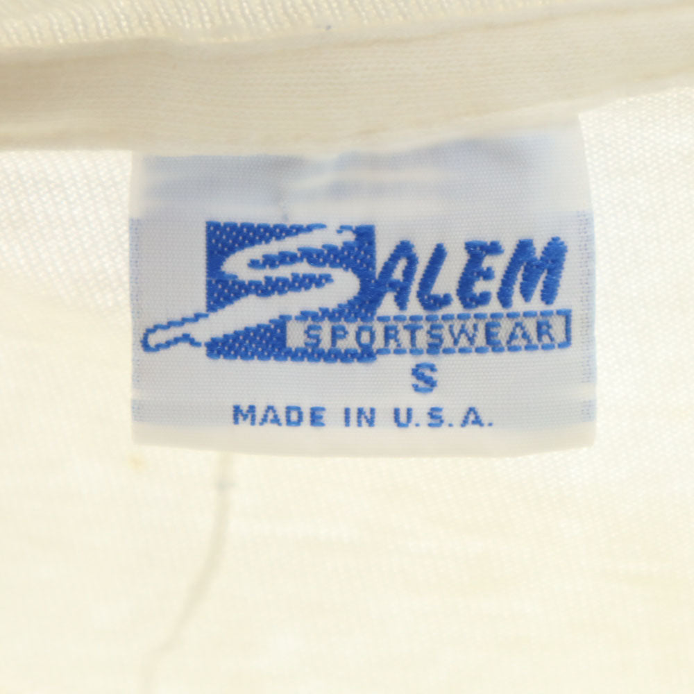 SALEM セーラム 80s USA製 オークランド アスレチックス ワールドシリーズ 半袖 Tシャツ S ホワイト シングルステッチ MLB ヴィンテージ メンズ