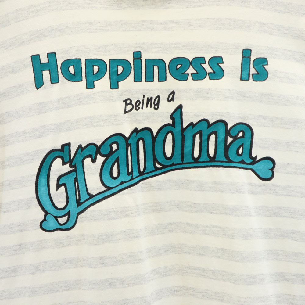 DELTA デルタ 90s USA製 ボーダー 半袖 Tシャツ XL グレー系 シングルステッチ オールド メンズ