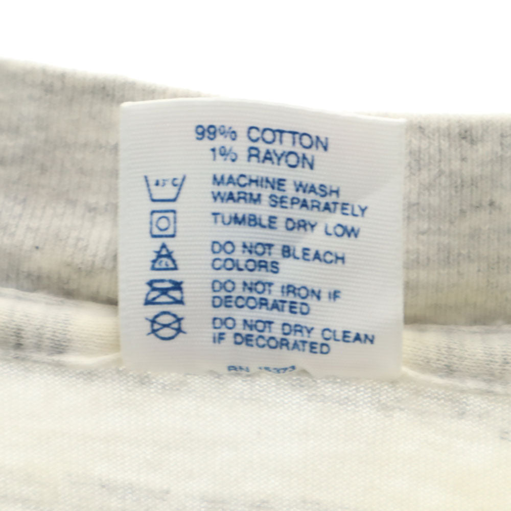 DELTA デルタ 90s USA製 ボーダー 半袖 Tシャツ XL グレー系 シングルステッチ オールド メンズ