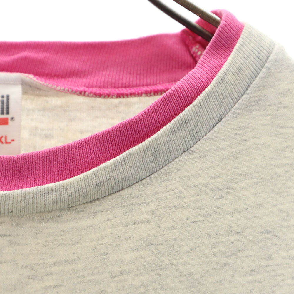 anbil アンビル 90s USA製 プリント 半袖 レイヤード Tシャツ XL グレー系 シングルステッチ オールド メンズ