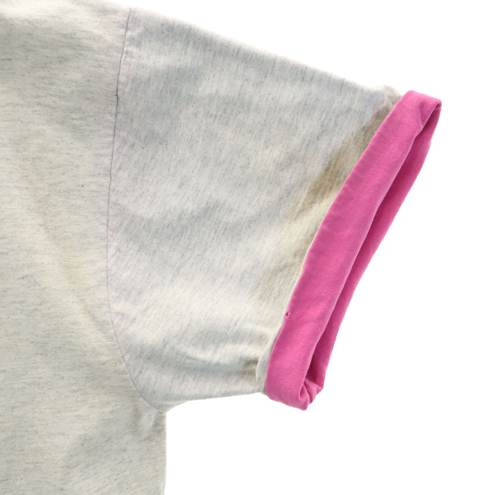 anbil アンビル 90s USA製 プリント 半袖 レイヤード Tシャツ XL グレー系 シングルステッチ オールド メンズ