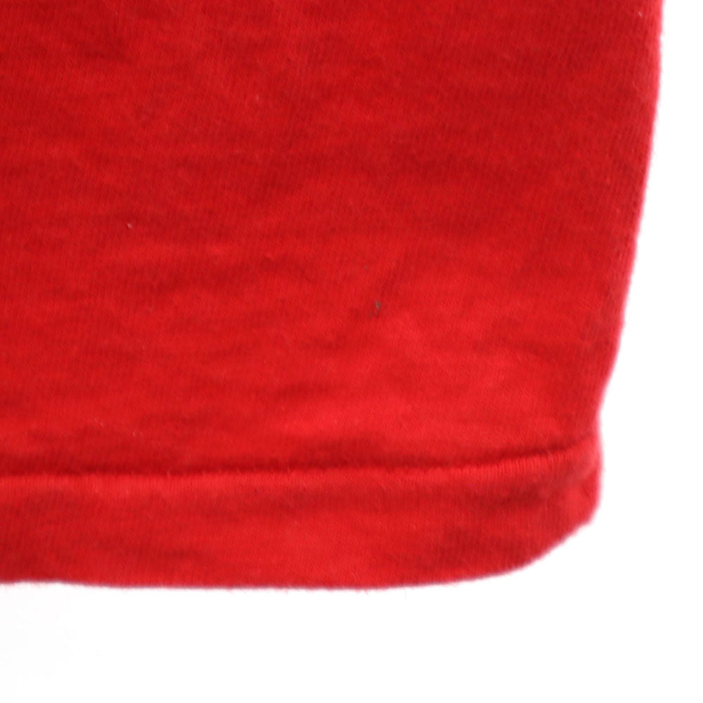 硫黄島 90s プリント 半袖 Tシャツ レッド系 シングルステッチ オールド メンズ