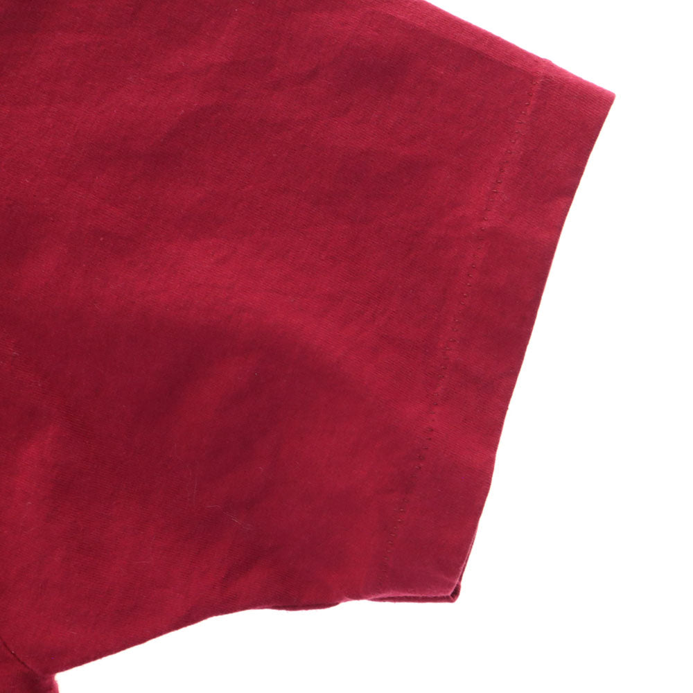 FRUIT OF THE LOOM フルーツオブザルーム 90s USA製 プリント 半袖 Tシャツ XXL ボルドー ビッグサイズ シングルステッチ オールド メンズ