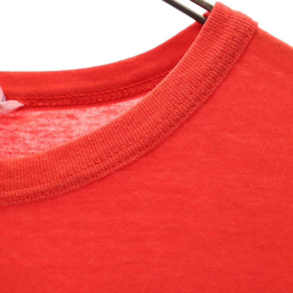 CALHOUN 90s プリント 半袖 Tシャツ L レッド系 シングルステッチ オールド メンズ