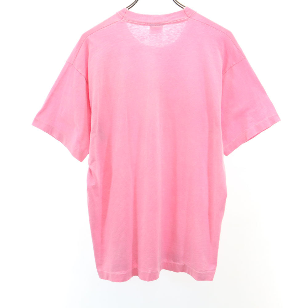スクリーンスターズ 90s USA製 プリント 半袖 Tシャツ XL ピンク系 SCREEN STARS シングルステッチ オールド メンズ