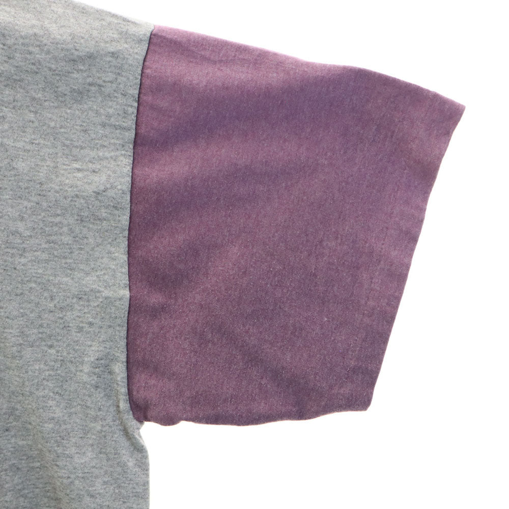 PREMIER SPORTSWEAR 90s USA製 プリント 半袖 切り替え Tシャツ XXL グレー系 PREMIER SPORTSWEAR ビッグサイズ シングルステッチ オールド メンズ