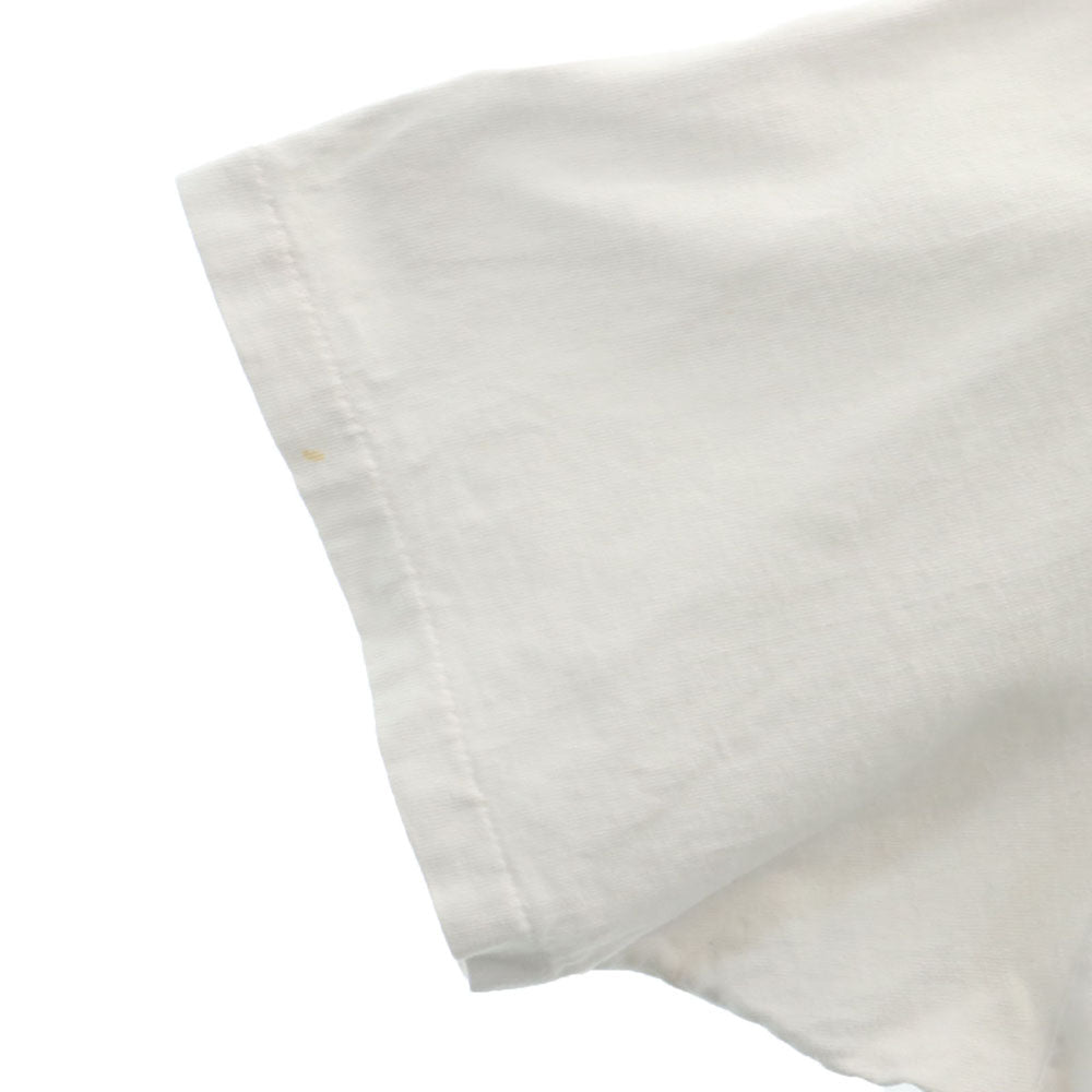 Hanes ヘインズ 90s USA製 プリント 半袖 Tシャツ XL ホワイト系 シングルステッチ オールド メンズ