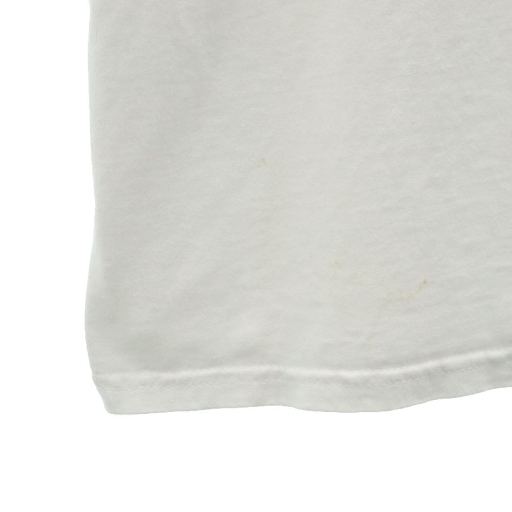 Hanes ヘインズ 90s USA製 プリント 半袖 Tシャツ XL ホワイト系 シングルステッチ オールド メンズ