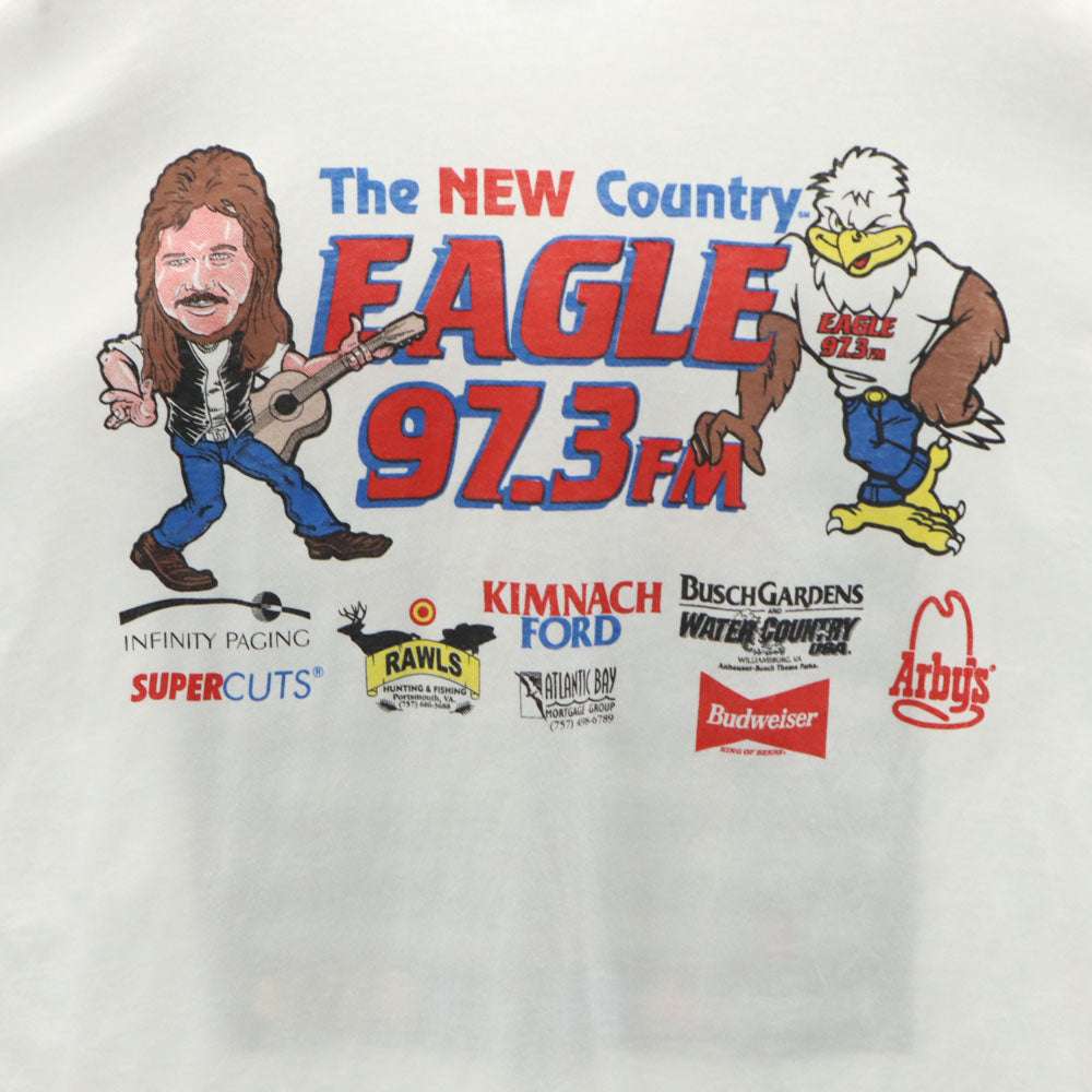 GLOBAL SPORT 90s 00s USA製 プリント 半袖 Tシャツ XL ホワイト系 オールド メンズ