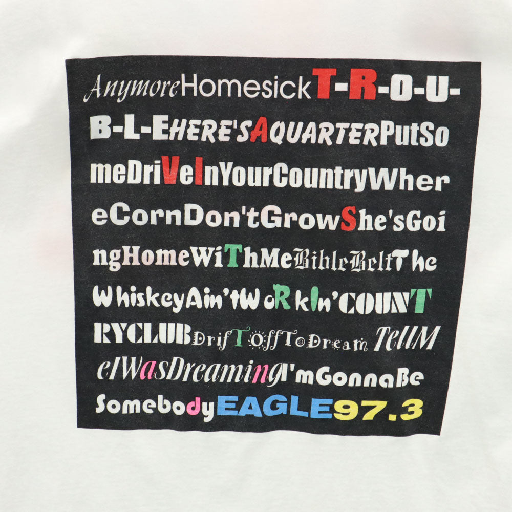 GLOBAL SPORT 90s 00s USA製 プリント 半袖 Tシャツ XL ホワイト系 オールド メンズ
