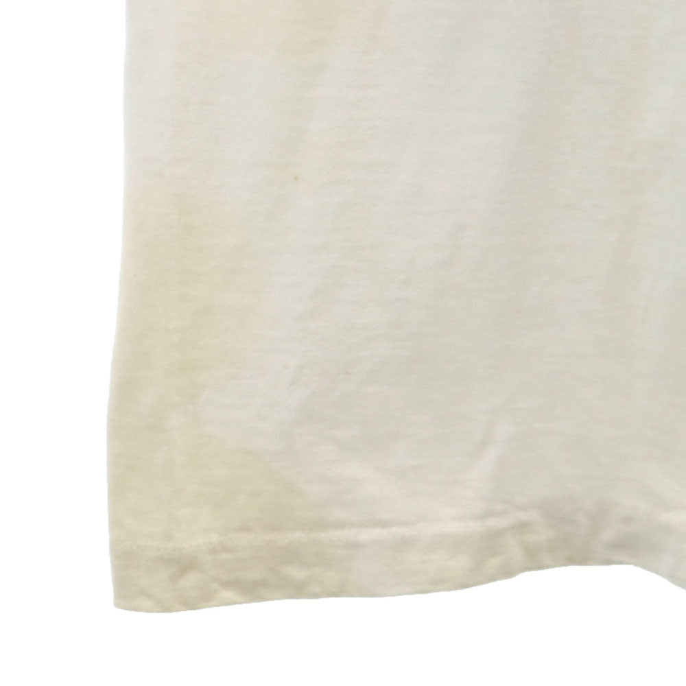 FRUIT OF THE LOOM フルーツオブザルーム 90s USA製 バックプリント 半袖 Tシャツ L ホワイト系 シングルステッチ オールド メンズ