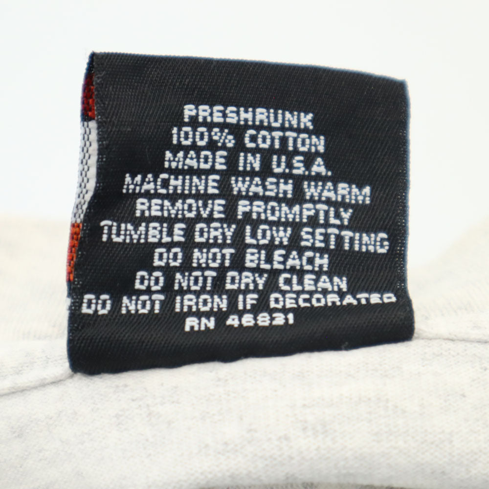 SIGNAL シグナル 90s USA製 プリント 半袖 Tシャツ M グレー系 シングルステッチ オールド メンズ