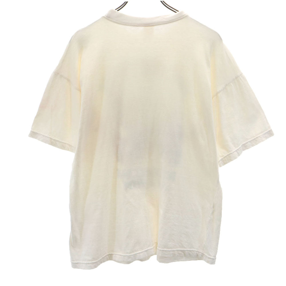 OLD オールド 90s 00s プリント 半袖 Tシャツ アイボリー メンズ