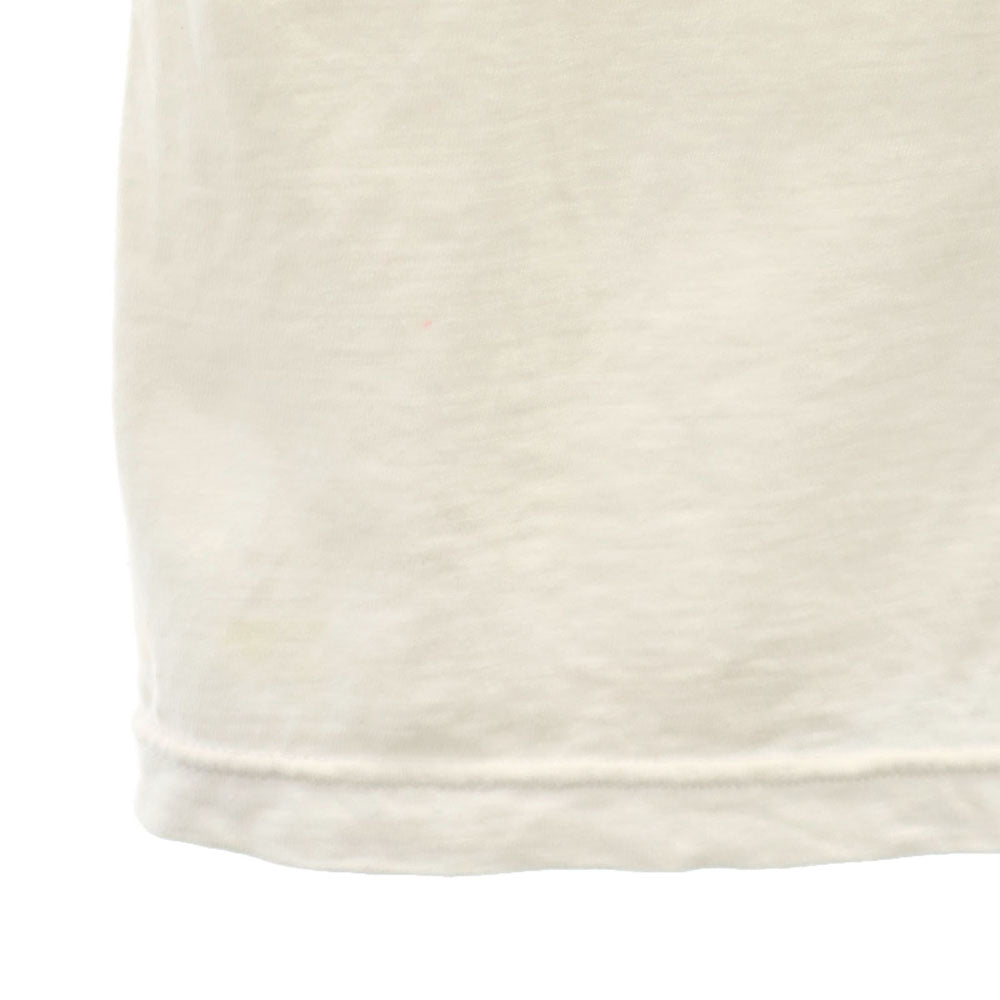 OLD オールド 90s 00s プリント 半袖 Tシャツ アイボリー メンズ