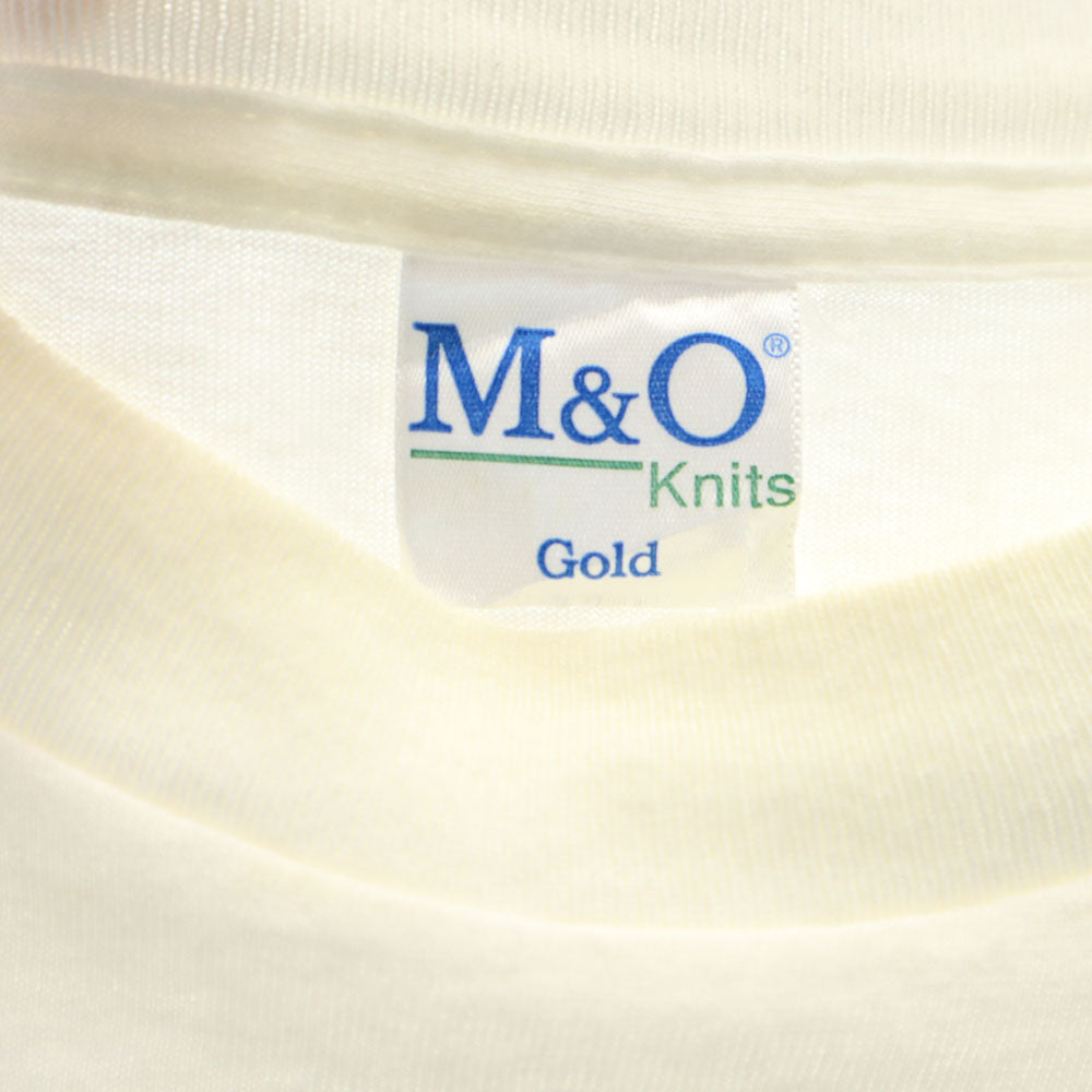 M&O 90s 00s コロナビール バックプリント 半袖 Tシャツ ホワイト M&O Corona Extra オールド メンズ