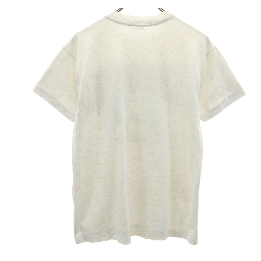 Celebrity sportswear 80s 90s カナダ製 CHEGWIN CHARGERS プリント 半袖 Tシャツ M ライトグレー シングルステッチ カレッジ オールド メンズ