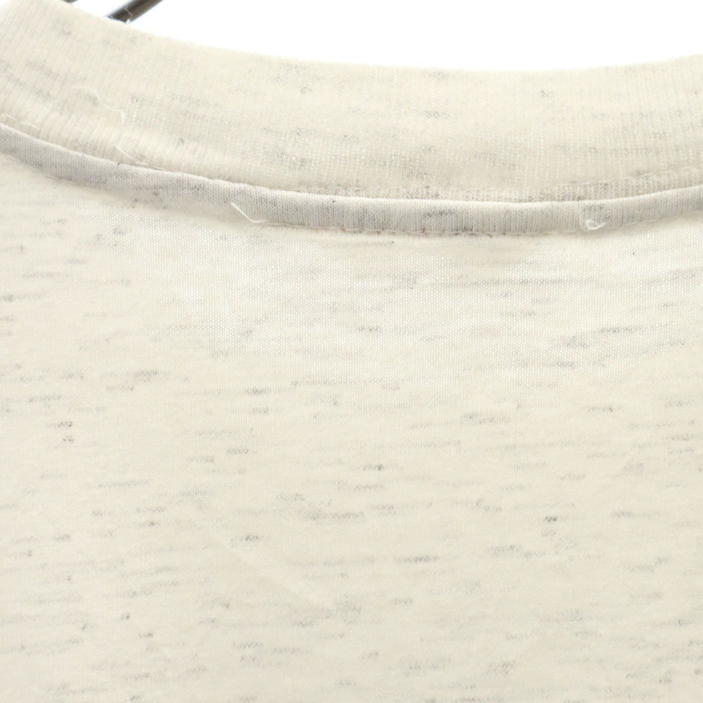 Celebrity sportswear 80s 90s カナダ製 CHEGWIN CHARGERS プリント 半袖 Tシャツ M ライトグレー シングルステッチ カレッジ オールド メンズ